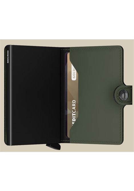 miniwallet matte green-black SECRID | MM-MATTEGREEN BLACK